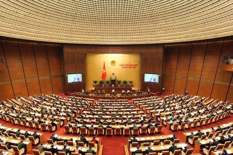 Phòng Diên Hồng, phòng họp chính của Quốc hội mới.