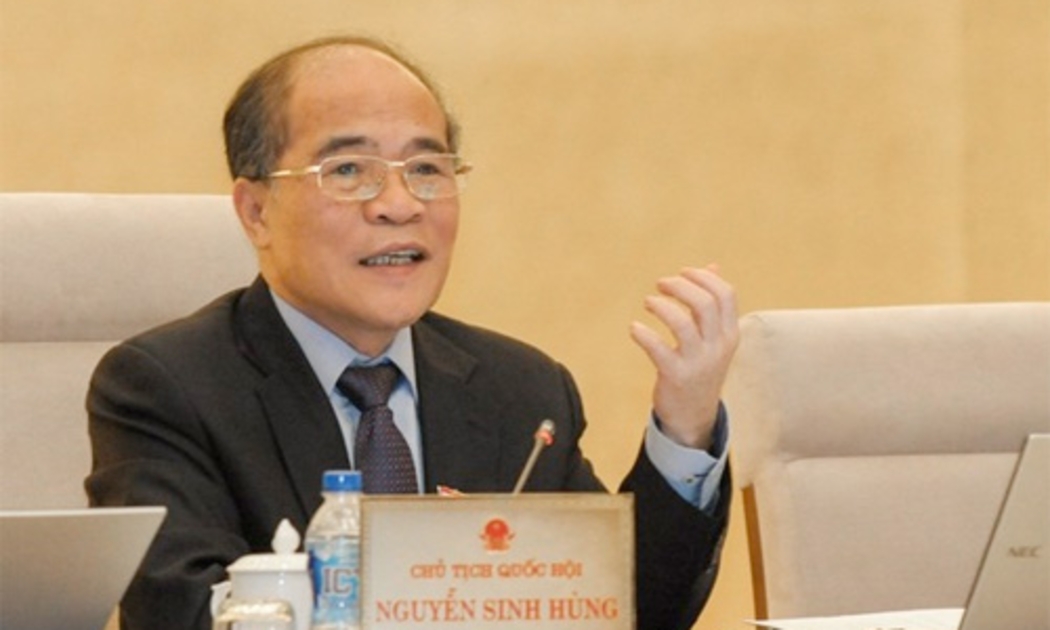 Chủ tịch Quốc hội Nguyễn Sinh Hùng - Ảnh: Đình Nam.<br>