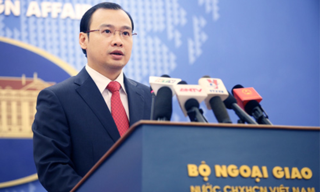 Ông Lê Hải Bình, người phát ngôn Bộ Ngoại giao Việt Nam - Ảnh: VNN.<br>
