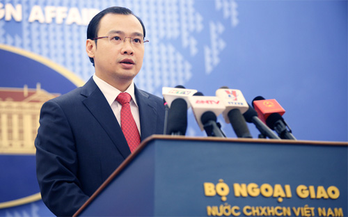 Ông Lê Hải Bình, người phát ngôn Bộ Ngoại giao Việt Nam - Ảnh: VNN.<br>