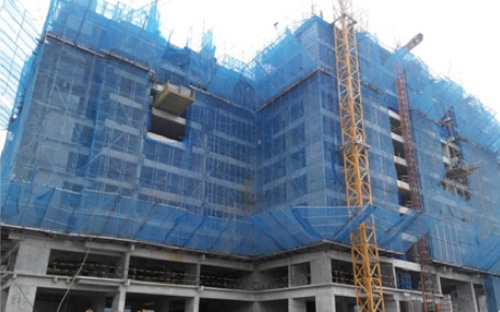 Tòa Ruby 1 đang thi công tầng 11.