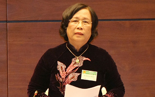 Bộ trưởng Bộ Lao động - Thương binh và Xã hội Phạm Thị Hải Chuyền.