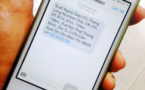 Hạn mức áp dụng là kết hợp của các hạn mức: 5 tin nhắn/5 phút, 20 tin nhắn/1 giờ hoặc 50 tin nhắn/24 giờ.<br>