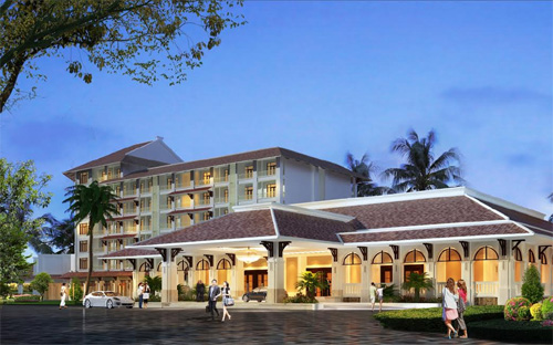 Phối cảnh dự án Vinpearl Phú Quốc nhìn từ bên ngoài.<br>