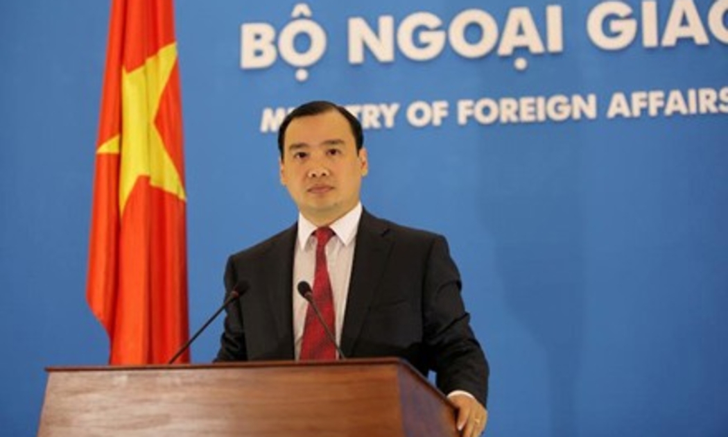 Người phát ngôn Bộ Ngoại giao Việt Nam, ông Lê Hải Bình.<br>