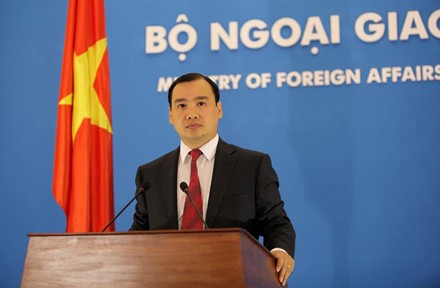 Người phát ngôn Bộ Ngoại giao Việt Nam, ông Lê Hải Bình.<br>
