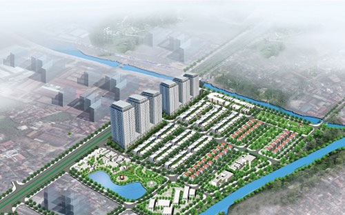 Phối cảnh dự án khu căn hộ Đại Thanh, do Công ty Xây dựng tư nhân số 1 Lai Châu làm chủ đầu tư.