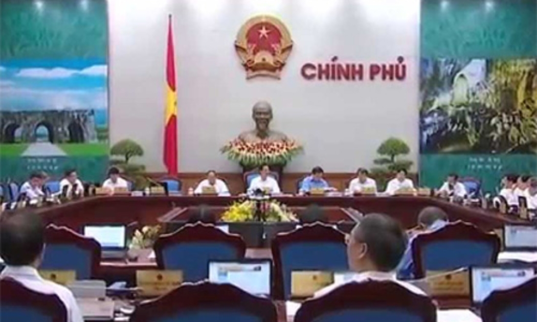 Một phiên họp của Chính phủ trong năm 2014.<br>