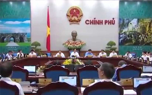 Một phiên họp của Chính phủ trong năm 2014.<br>