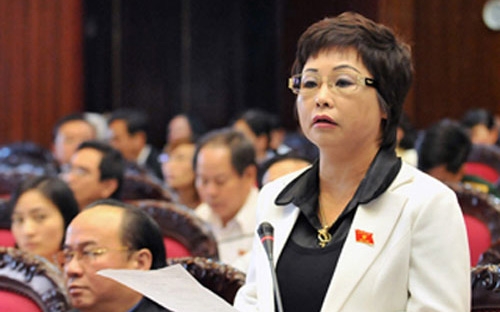 Bà Châu Thị Thu Nga trong một phiên họp tại Quốc hội - Ảnh: VnExpress.<br>