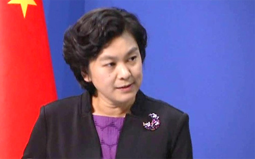 Phát ngôn viên Bộ Ngoại giao Trung Quốc Hoa Xuân Oánh.