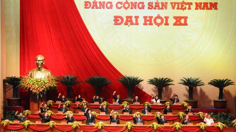Một hình ảnh tại Đại hội Đảng lần thứ 11.<br>