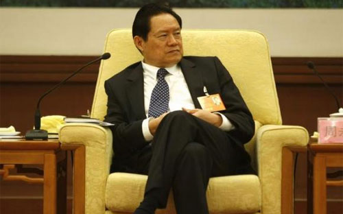 Cựu Bộ trưởng Bộ Công an Trung Quốc Chu Vĩnh Khang, người đang bị điều tra tham nhũng, trong một bức ảnh chụp năm 2007 - Ảnh: Reuters.<br>