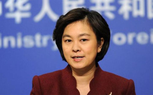 Phát ngôn viên Bộ Ngoại giao Trung Quốc Hoa Xuân Oánh.<br>