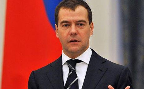Thủ tướng Nga Dmitry Medvedev. <br>