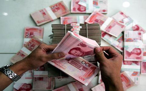 Trong cả năm 2014, giá trị thanh toán toàn cầu của đồng Nhân dân tệ tăng
 102%, trong khi mức tăng của tất cả các đồng tiền chỉ đạt 4,4% - Ảnh: Getty/CNBC.<br>