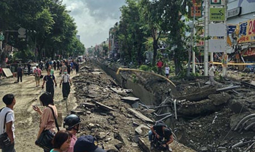 Nổ khí gas chấn động Đài Loan