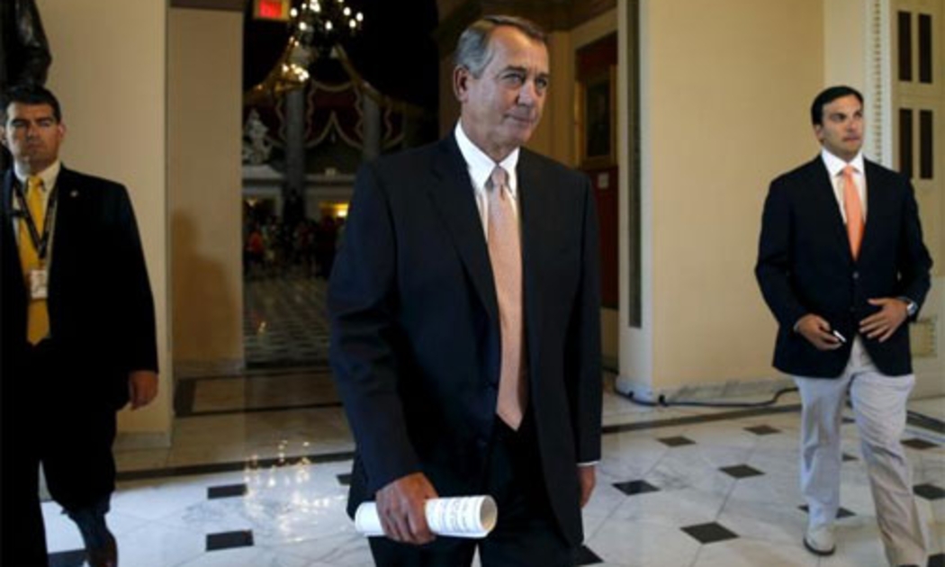 Chủ tịch Hạ viện Mỹ John Bohner - Ảnh: Reuters.<br>
