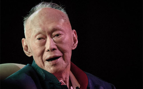 Nguyên Thủ tướng Singapore Lý Quang Diệu trong một sự kiện vào tháng 3/2013 - Ảnh: Getty/Bloomberg.<br>