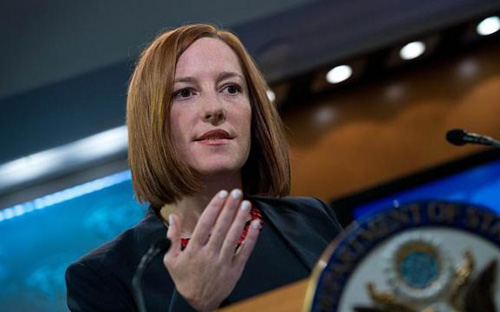 Phát ngôn viên Bộ Ngoại giao Mỹ Jen Psaki - Ảnh: AP.<br>
