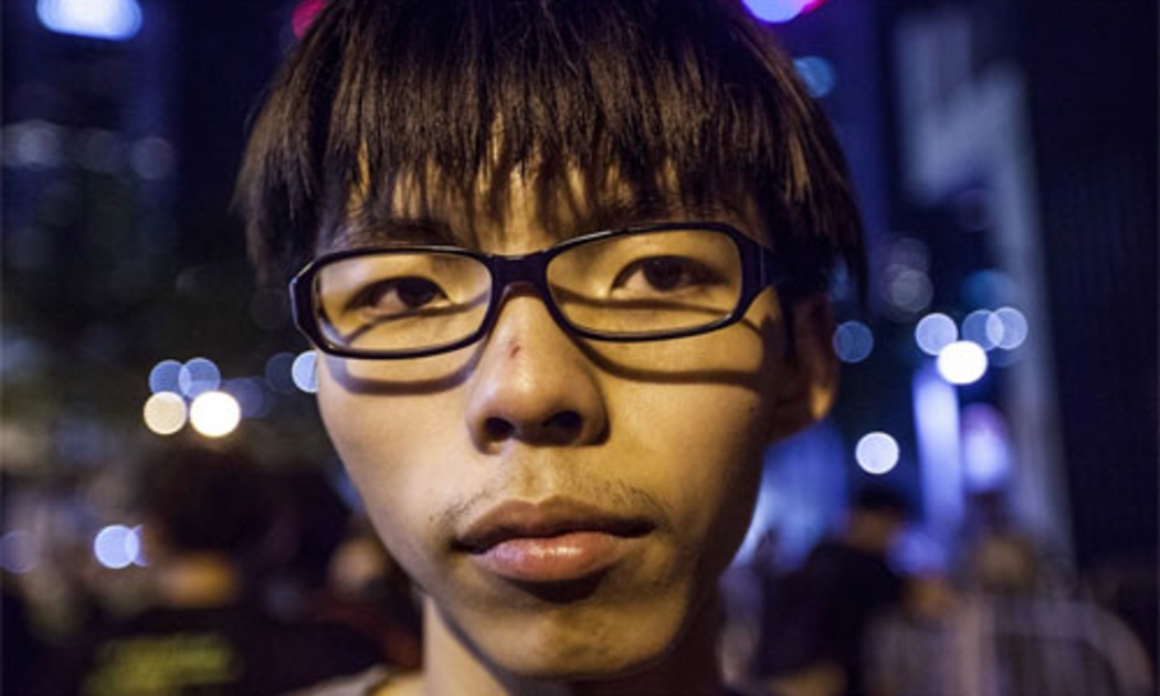Thủ lĩnh sinh viên Hồng Kông Joshua Wong - Ảnh: EPA/WP.