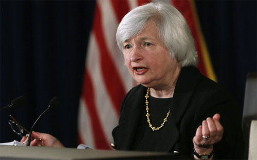 Chủ tịch Cục Dự trữ Liên bang Mỹ (FED) Janet Yellen - Ảnh: Reuters.<br>