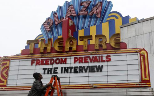 Rạp Plaza ở Atlanta sẽ là một trong những rạp khởi chiếu "The Interview" tại Mỹ trong ngày Giáng sinh - Ảnh: Reuters.<br>