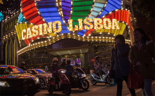 Một sòng bạc ở Macau - Ảnh: Bloomberg.<br>