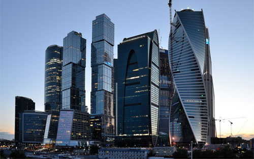 Trong khu phức hợp Moskva City có tòa tháp Mercury City Tower cao nhất châu Âu và một tòa tháp khác cao thứ ba khu vực - Ảnh: BI.<br>