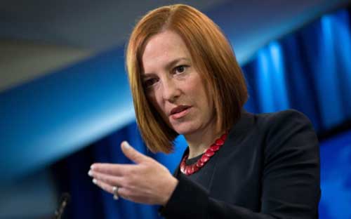Người phát ngôn Bộ Ngoại giao Mỹ Jen Psaki - Ảnh: News.<br>