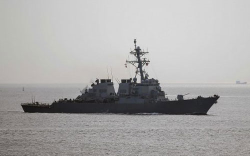 Khu trục hạm USS Donald Cook - Ảnh: AP.<br>