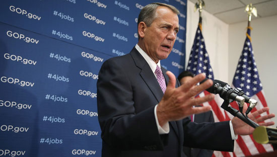 Chủ tịch Hạ viện Mỹ John Boehner - Ảnh: Bloomberg/ Getty.<br>