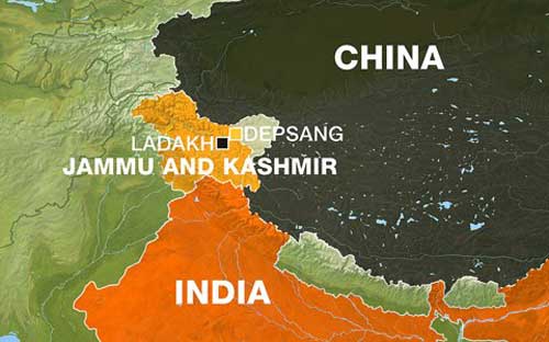 Khu vực tranh chấp giữa Ấn Độ và Trung Quốc - Ảnh: Aljazeera.