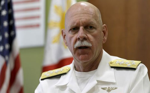 Đô đốc Scott Swift, tư lệnh hạm đội Thái Bình Dương của Mỹ - Ảnh: AP.<br>