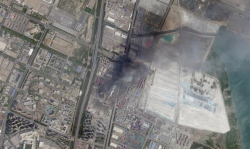 Vụ nổ lớn tại Trung Quốc nhìn thấy được từ vũ trụ