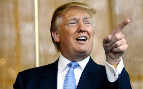 Tỷ phú Donald Trump, ứng cử viên Tổng thống Mỹ.<br>