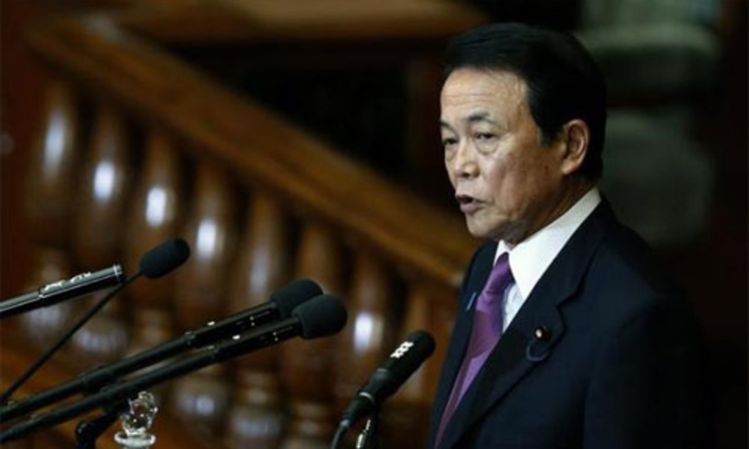 Bộ trưởng Bộ Tài chính Nhật Taro Aso - Ảnh: Reuters.<br>