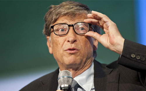 Tỷ phú Bill Gates, người mất 3,2 tỷ USD trong đêm 24/8.<br>