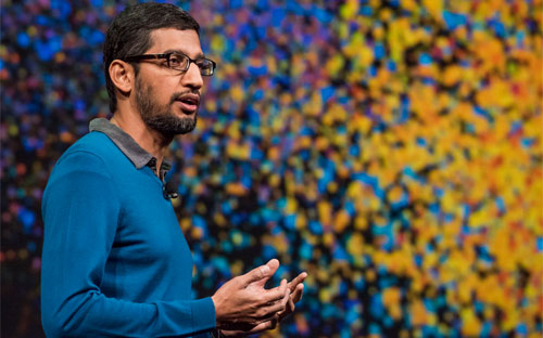 Sundar Pichai, người vừa được bổ nhiệm vào ghế CEO của Google - Ảnh: Bloomberg.<br>