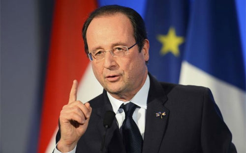 Tổng thống Pháp Francois Hollande.<br>