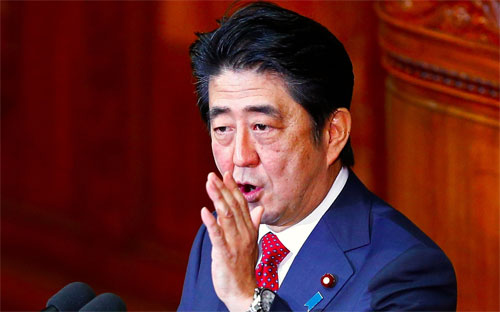 Thủ tướng Nhật Bản Shinzo Abe - Ảnh: Reuters.<br>