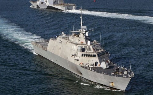Chiến hạm USS Fort Worth của Mỹ.<br>