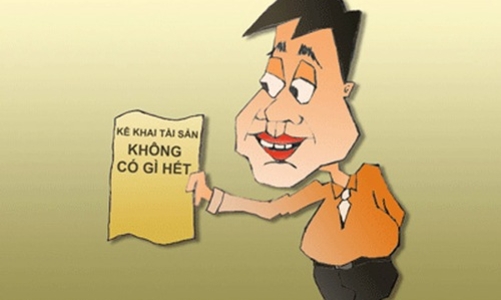“Con số thống kê khai tài sản là không trung thực”