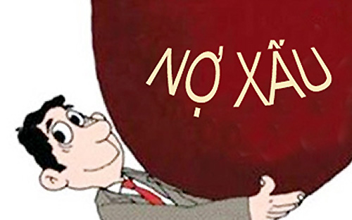 Nhiều ý kiến phản ánh tình hình nợ xấu đang tăng nhanh, việc xử lý còn chậm so với yêu cầu, gây tắc nghẽn tài chính, tỷ lệ mất vốn trên tỉ lệ thu hồi vốn tại các ngân hàng thương mại rất cao - Minh họa: Khều.<br>