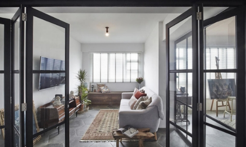 Căn hộ mang phong cách Rustic của những năm 60