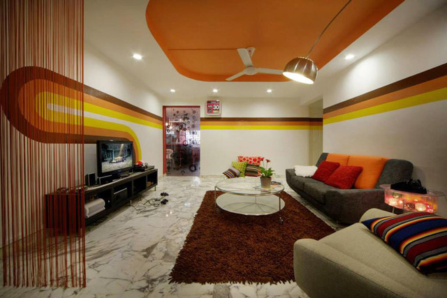 Hoạ tiết kẻ trong không gian nội thất - Ảnh 2.