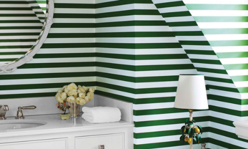 Hoạ tiết kẻ trong không gian nội thất