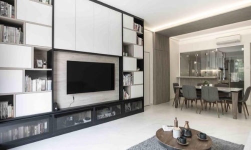 Căn hộ nhỏ màu trắng tinh khôi