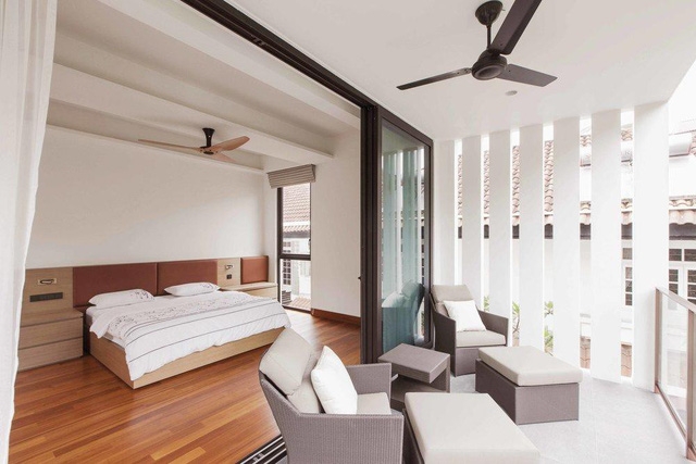 Nhà nghỉ cuối tuần sang trọng như resort - Ảnh 4.