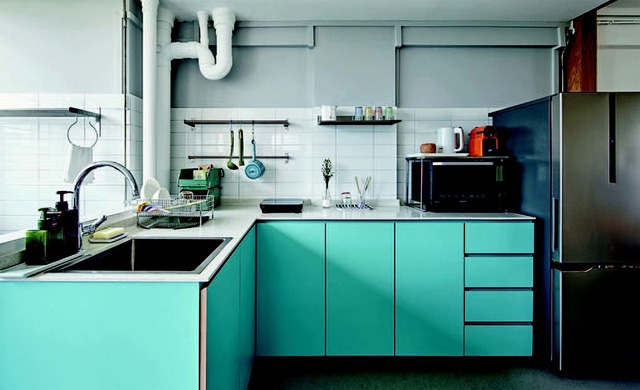 Căn hộ phong cách công nghiệp đa sắc màu - Ảnh 4.